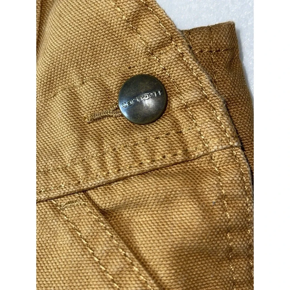 Carhartt Infant Boys' Washed Canvas Bib Overalls Size 6 Months‎ Color: Brown